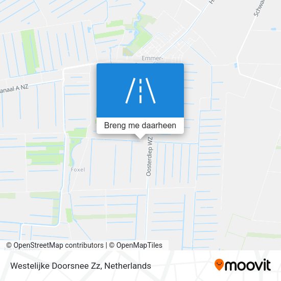 Westelijke Doorsnee Zz kaart
