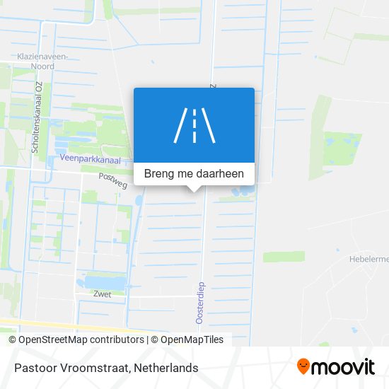 Pastoor Vroomstraat kaart