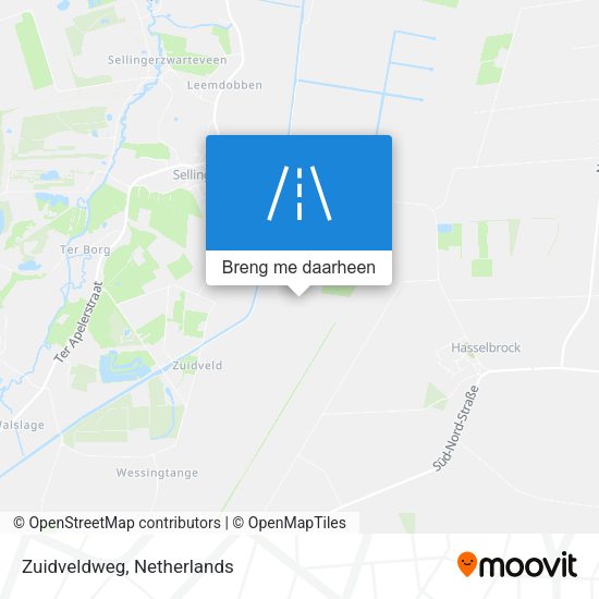 Zuidveldweg kaart