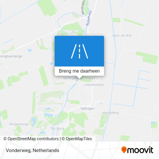 Vonderweg kaart