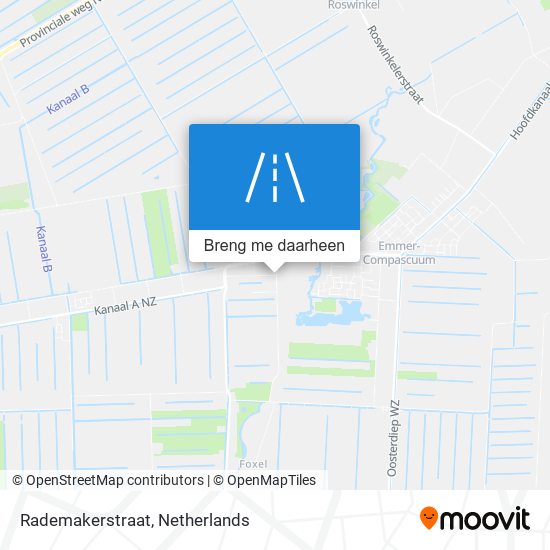 Rademakerstraat kaart