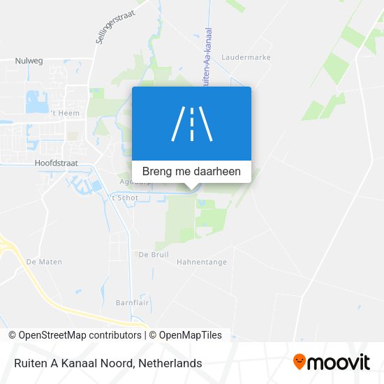 Ruiten A Kanaal Noord kaart