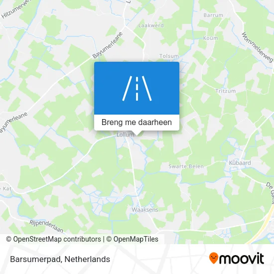 Barsumerpad kaart