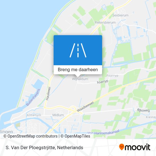 S. Van Der Ploegstrjitte kaart
