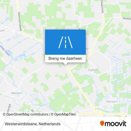 Westerwirdsleane kaart