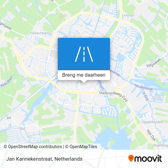 Jan Kannekenstraat kaart