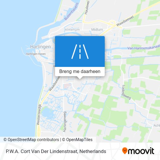 P.W.A. Cort Van Der Lindenstraat kaart