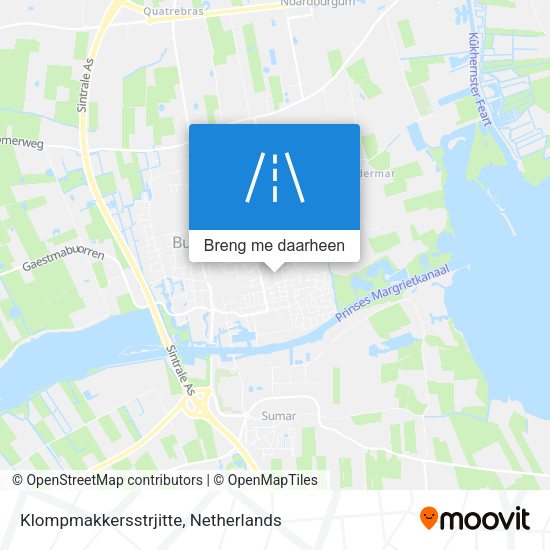 Klompmakkersstrjitte kaart