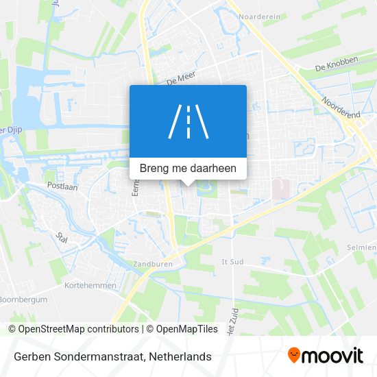 Gerben Sondermanstraat kaart