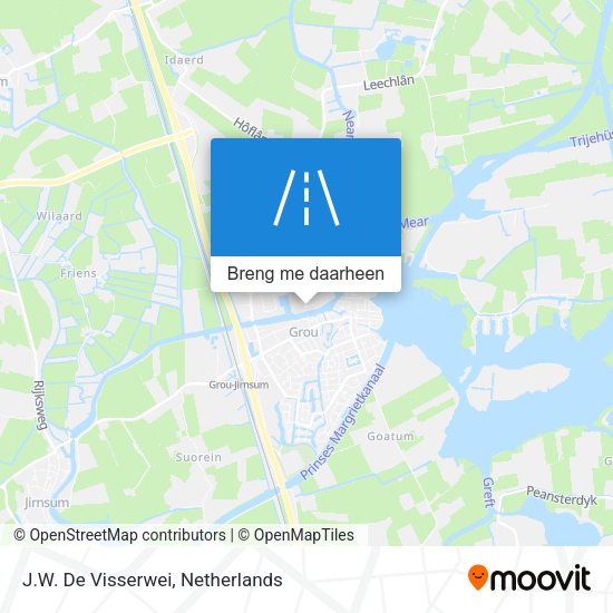 J.W. De Visserwei kaart