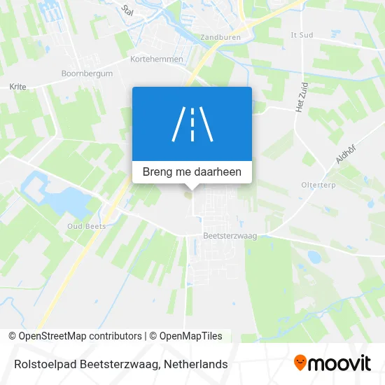 Rolstoelpad Beetsterzwaag kaart
