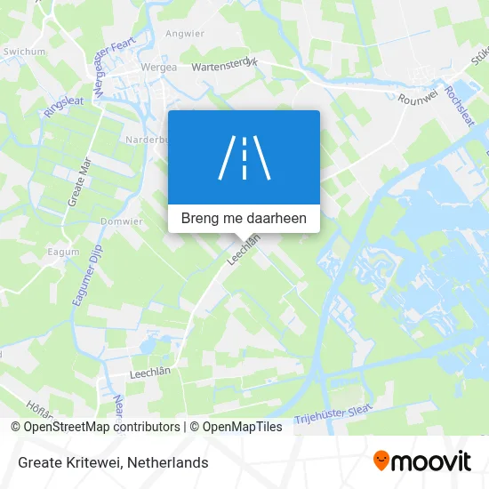 Greate Kritewei kaart