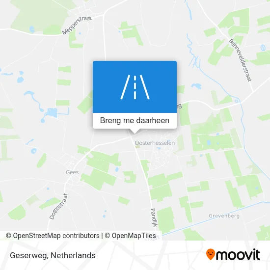 Geserweg kaart