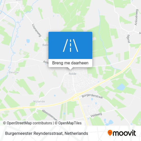 Burgemeester Reyndersstraat kaart