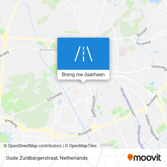 Oude Zuidbargerstraat kaart