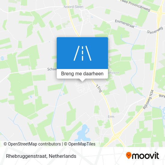 Rhebruggenstraat kaart