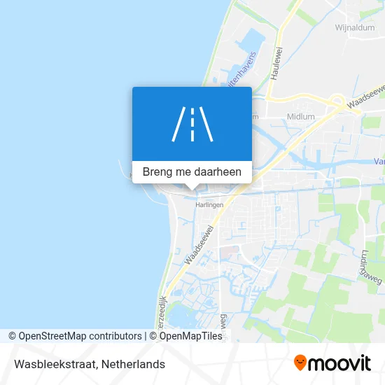 Wasbleekstraat kaart