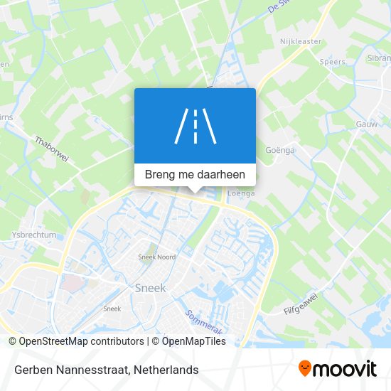 Gerben Nannesstraat kaart