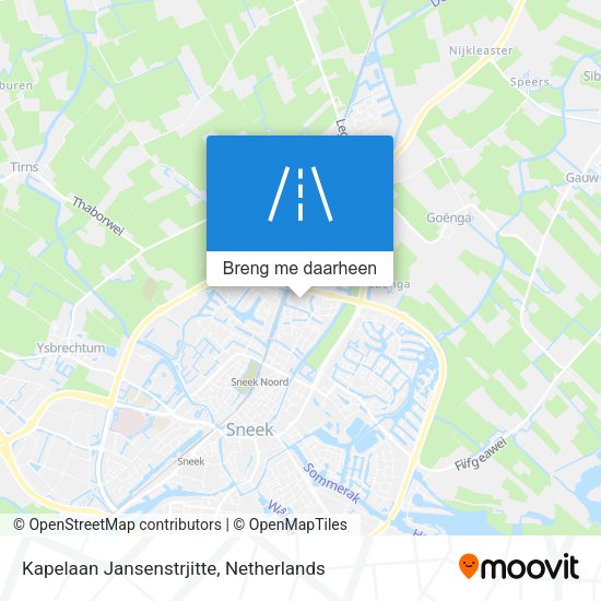 Kapelaan Jansenstrjitte kaart