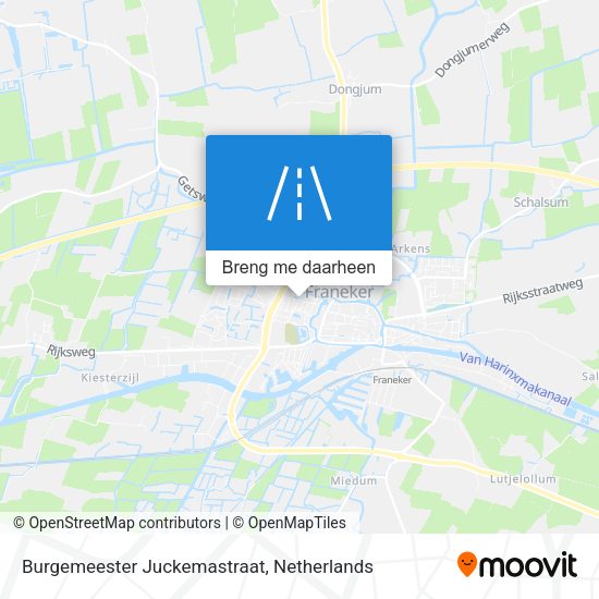 Burgemeester Juckemastraat kaart