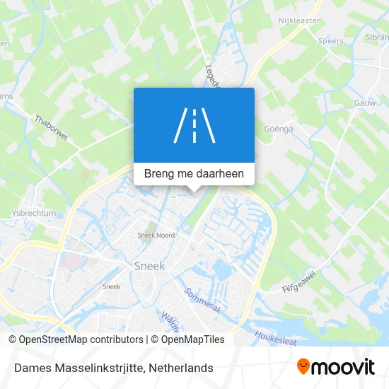 Dames Masselinkstrjitte kaart