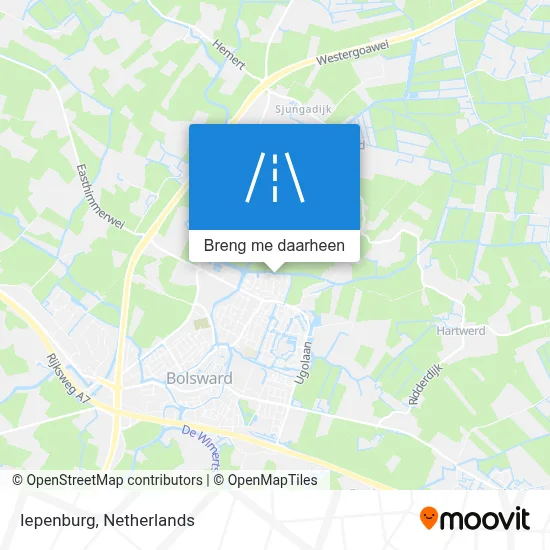 Iepenburg kaart