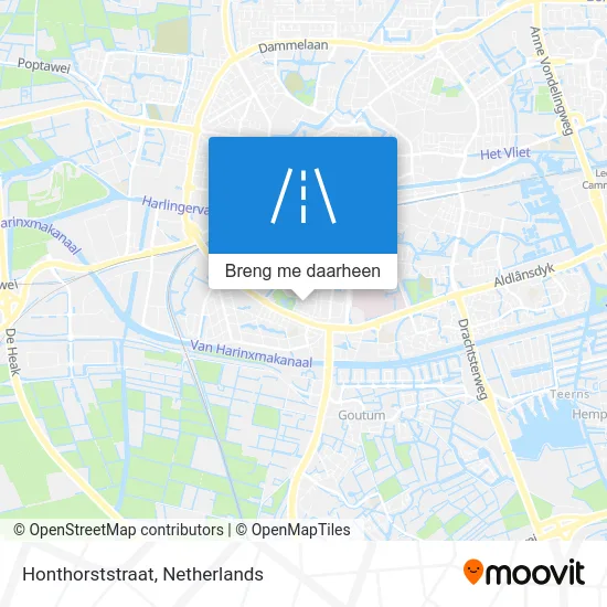 Honthorststraat kaart