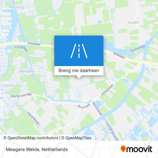 Meagere Weide kaart