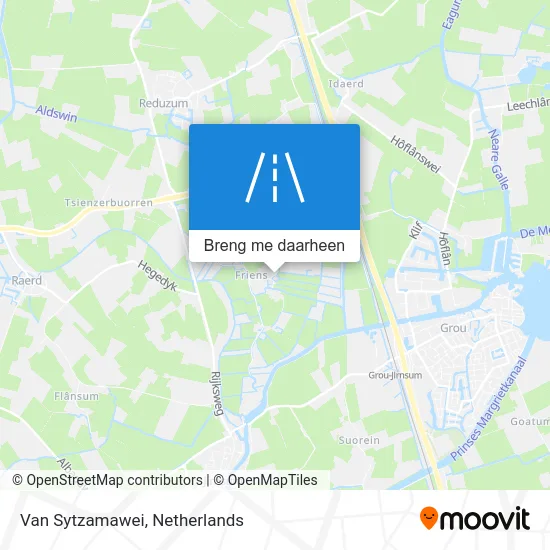Van Sytzamawei kaart