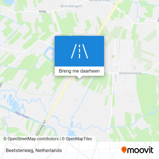 Beetsterweg kaart