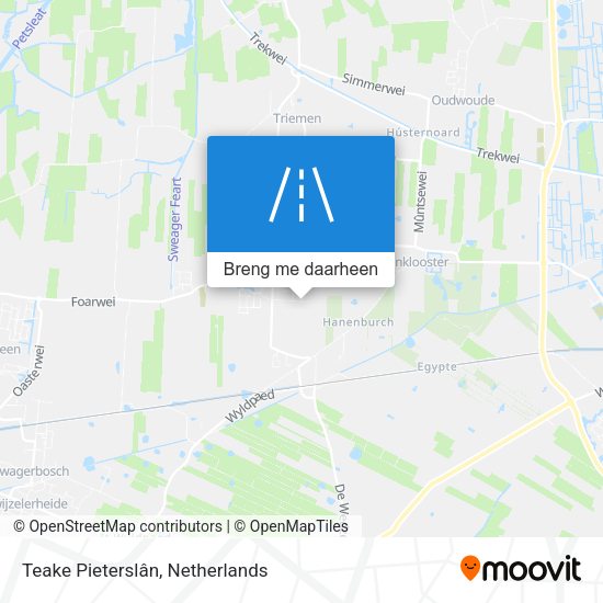 Teake Pieterslân kaart