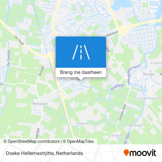 Doeke Hellemastrjitte kaart