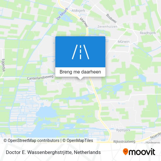 Doctor E. Wassenberghstrjitte kaart