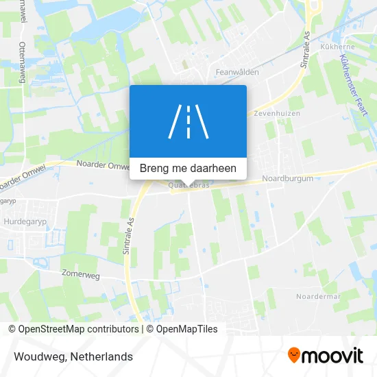 Woudweg kaart