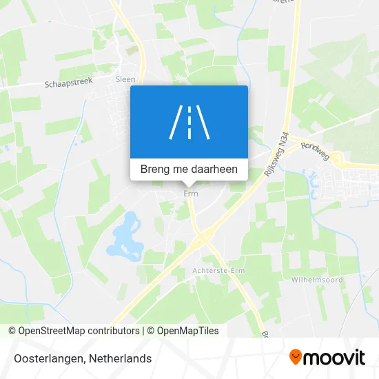 Oosterlangen kaart