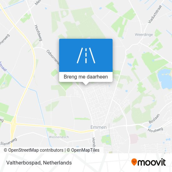Valtherbospad kaart