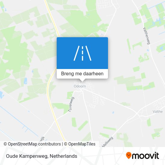 Oude Kampenweg kaart