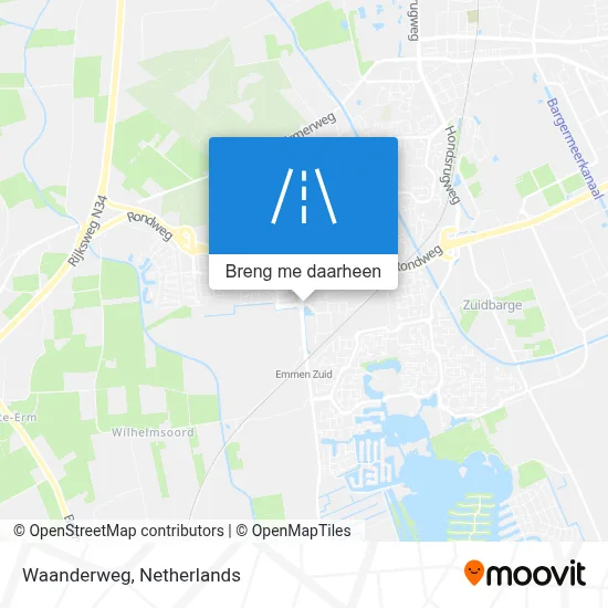 Waanderweg kaart
