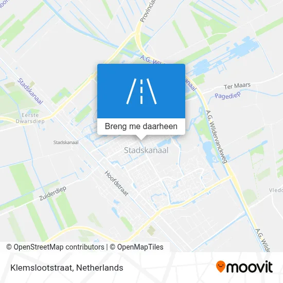 Klemslootstraat kaart
