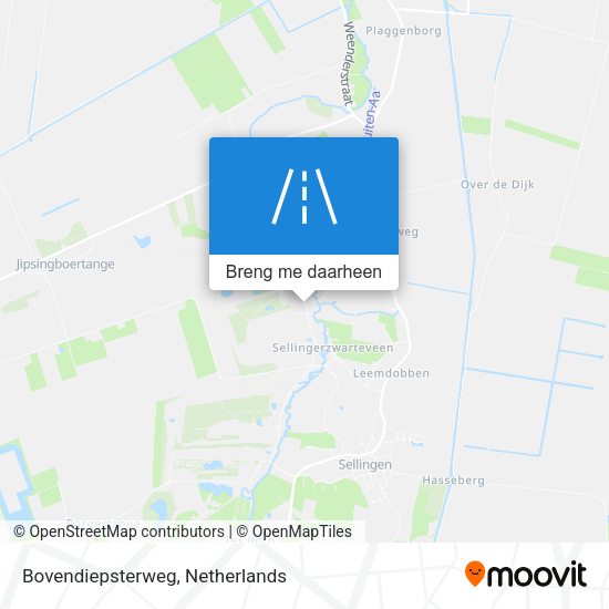 Bovendiepsterweg kaart