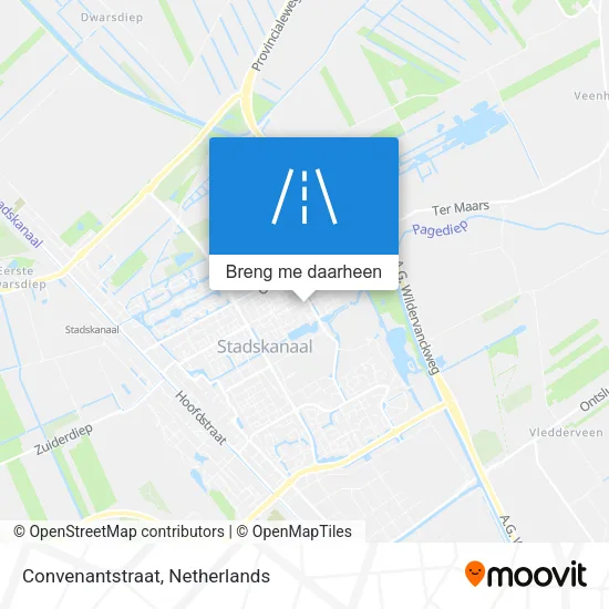 Convenantstraat kaart
