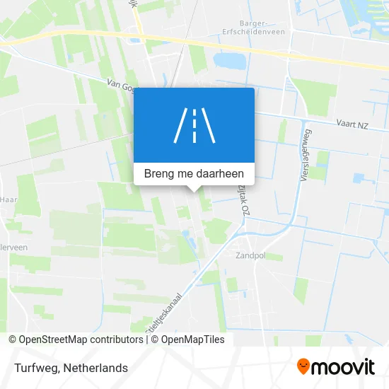 Turfweg kaart