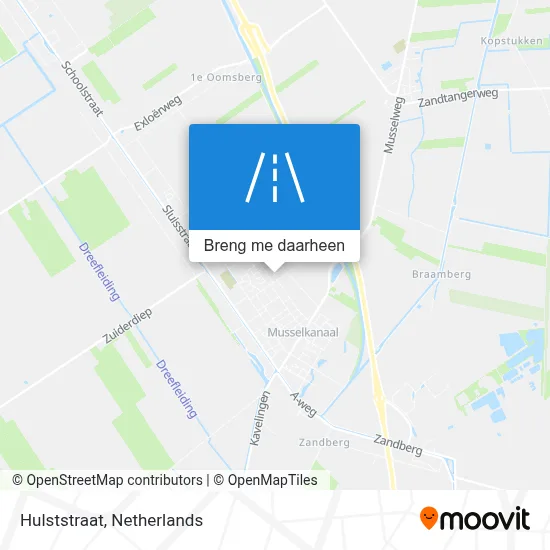 Hulststraat kaart