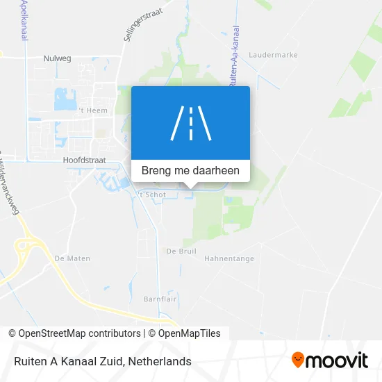 Ruiten A Kanaal Zuid kaart