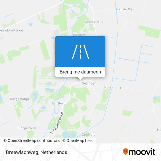 Breewischweg kaart