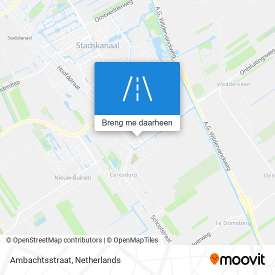 Ambachtsstraat kaart