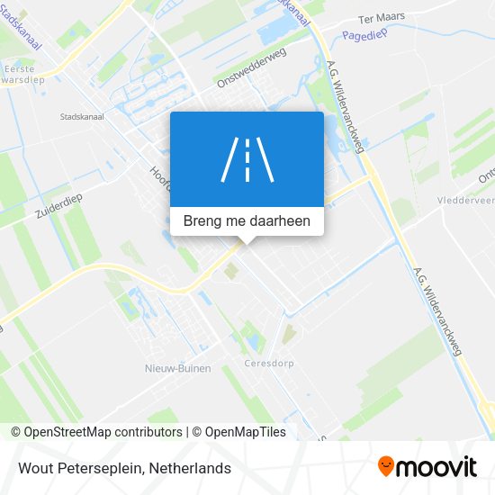 Wout Peterseplein kaart