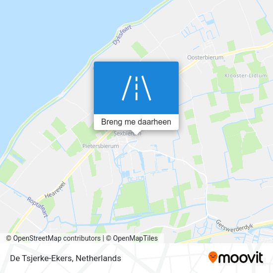 De Tsjerke-Ekers kaart
