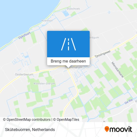 Skûtebuorren kaart