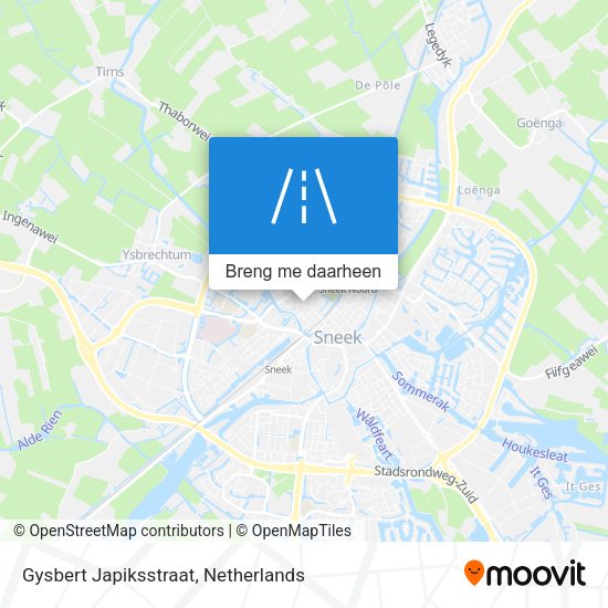 Gysbert Japiksstraat kaart